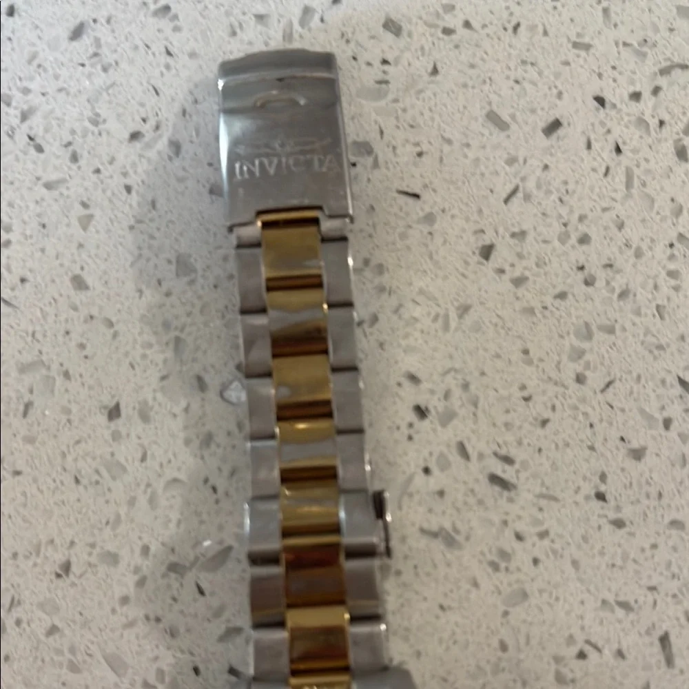 Men’s Invicta Two-Tone Blue and Gold Watch